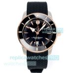 Swiss Replica BLS Breitling Superocean Heritage B31 Black-Dial Two-Tone Watch 